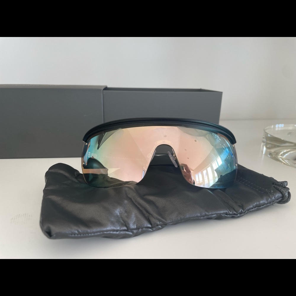 Carolina Lemke and Kim Kardashian Shield Sunglasses